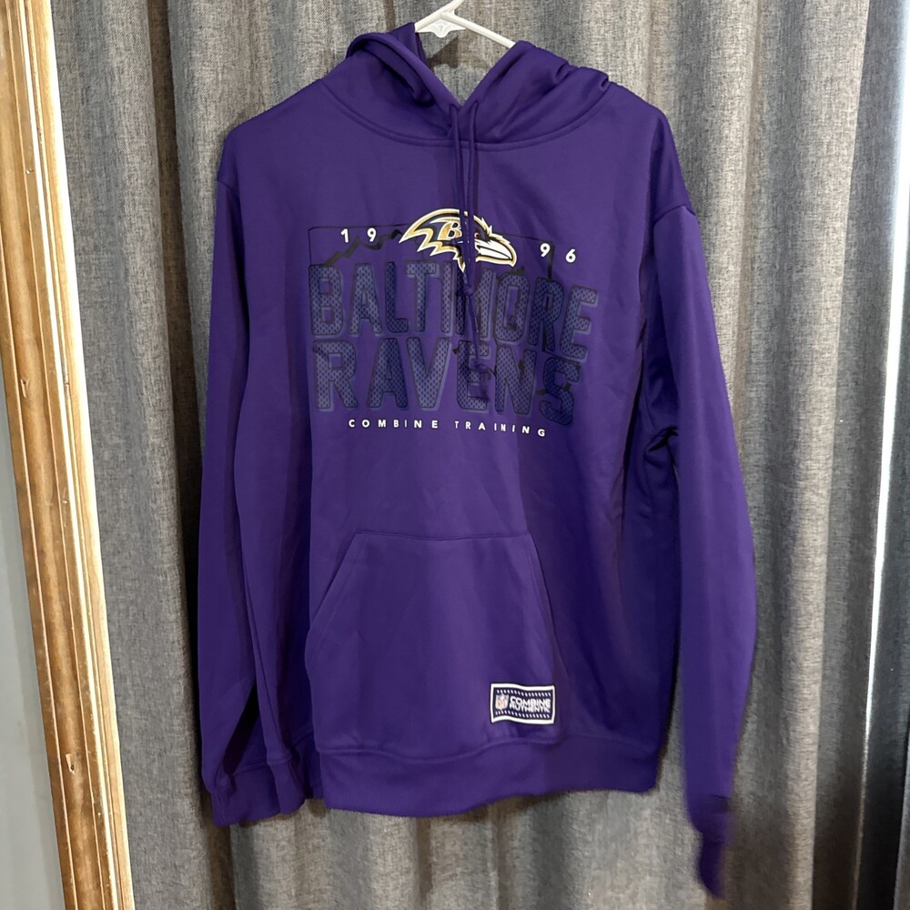 Baltimore Ravens NFL Football Purple Hoodie Sweatshirt Men's S